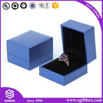 Elegant Custom Priting Paper Jewelry Single Ring Packaging Box