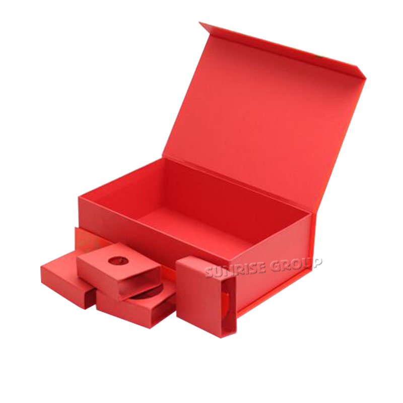 High Quality Magnetic Carton Gift Suitcase Packaging Gift Box