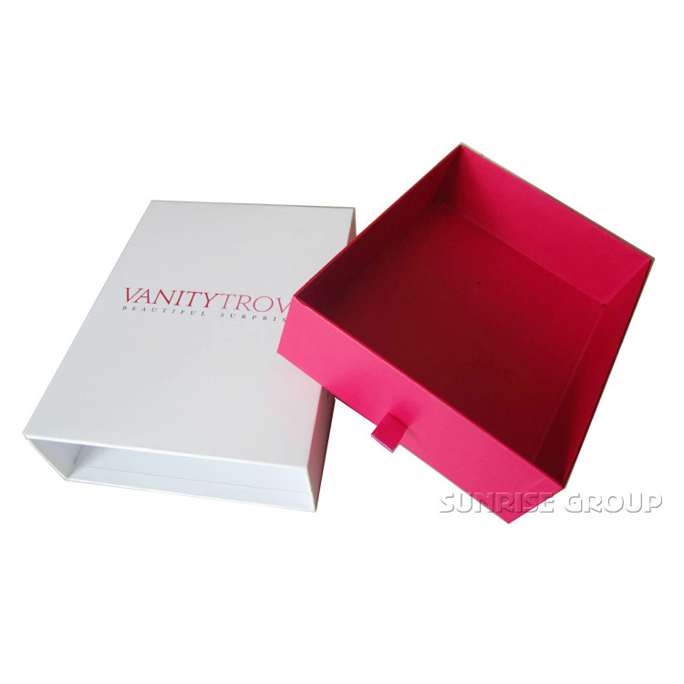 Pull Out Drawer Paper Box for Jewellery Clothing Shoes with handle