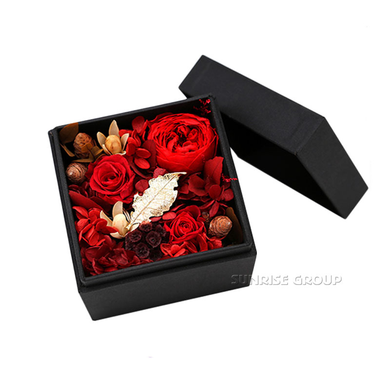 Luxury Custom Square Wedding Flower Packaging Box