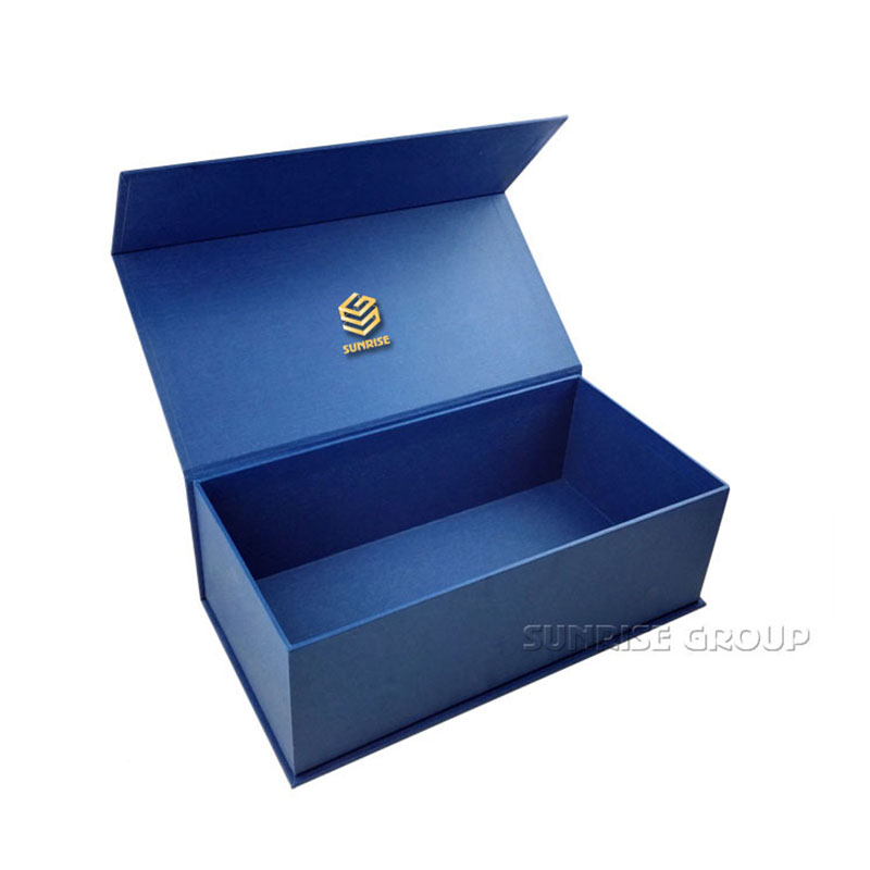 Royal Blue High-end Custom Printing Packaging Paper Magnetic Box 
