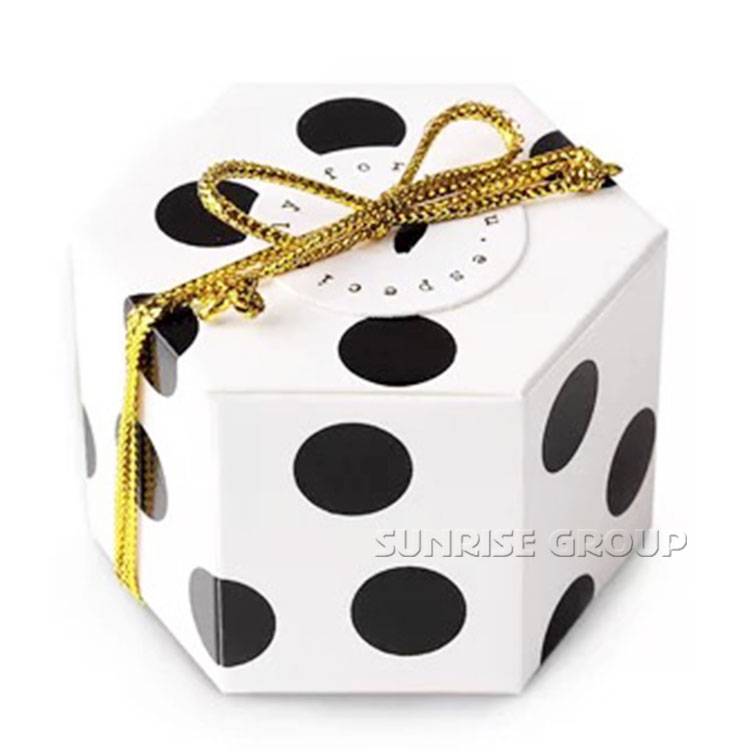 Hot Selling Blister Insert Hexagon Die Cut Paper Gift Packaging Box
