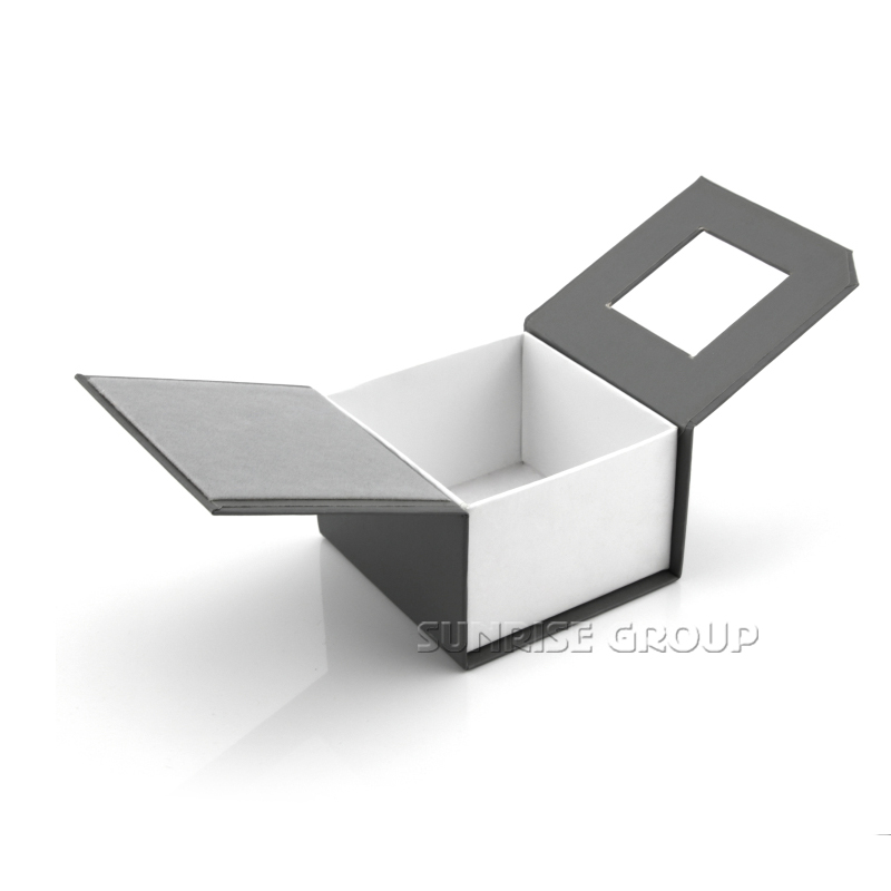 Sunrise Cardboard Rigid Ring Organizer Jewelry Paper Packaging Box with Logo