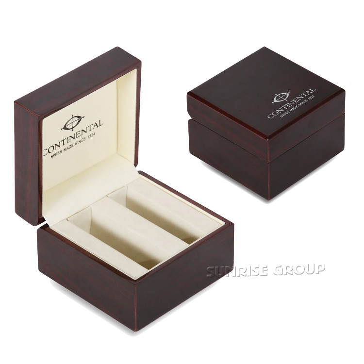 Red Wood High-end Jeweley Packaging Box With Pillow