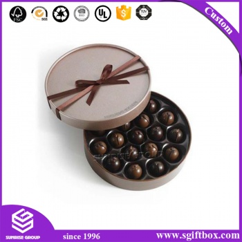 Wholesale Sunrise Round Tube Packaging Cardboard Paper Chocolate Box