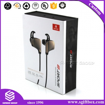 New Design Magnetic Cardboard Packaging Box for Headset