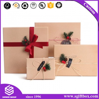 Romantic Square Cardboard Custom Pattern Gift Packaging Box
