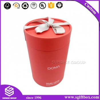 Luxury Custom Logo White Cardboard Paper Waterproof Round Box