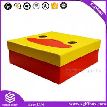Cute Rigid Paper Packaging Baby Clothing Shoes Scarf Box