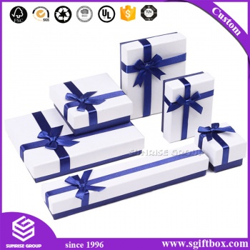 Customized Necklace Ring Earring Paper Packaging Jewelry Gift Box