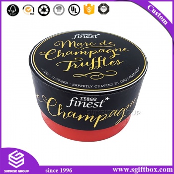 Custom Printed Round Cardboard Chocolate Packaging Box