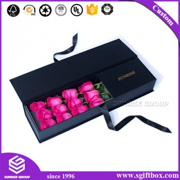 Custom Printed Rectangle Paper Florist Flower Selling Packaging Box