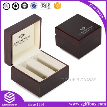 Red Wood High-end Jeweley Packaging Box With Pillow