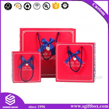 Logo Print with Handles Wholesale Paper Bag