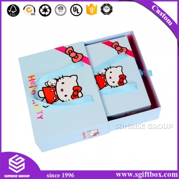 Cute Hello Kitty Paper Box For Baby Gift Clothing Packaging