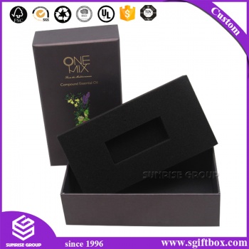 Custom Premium Gift Rigid Textured Perfume Packaging Paper Box