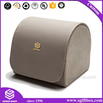 Luxury Leather Wrapped Customized Watch Box