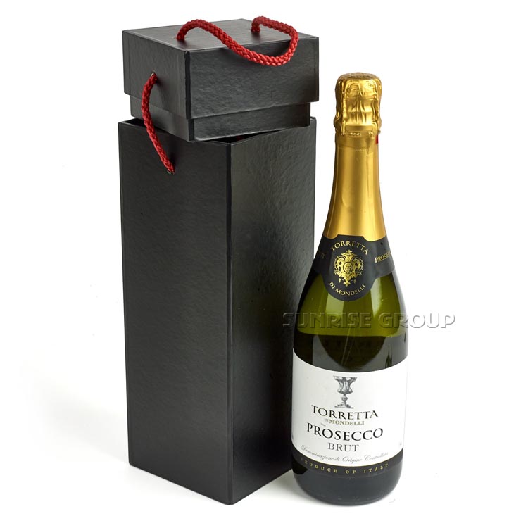 Wine Glass Wine Bottle Gift Packaging Custom Foil Box