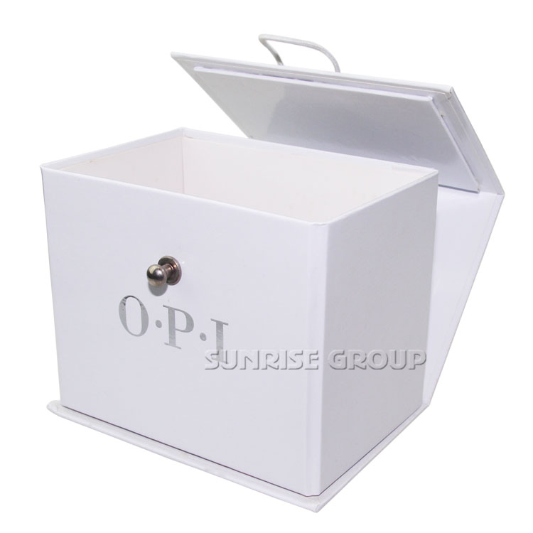 High-end Pure White Silver Foil Custom Printing Special Packaging Paper Foldable Box