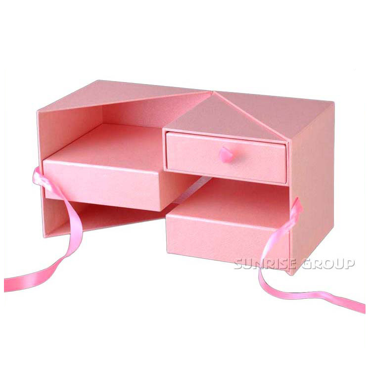 Custom Paper Packaging Gift Box with Ribbon