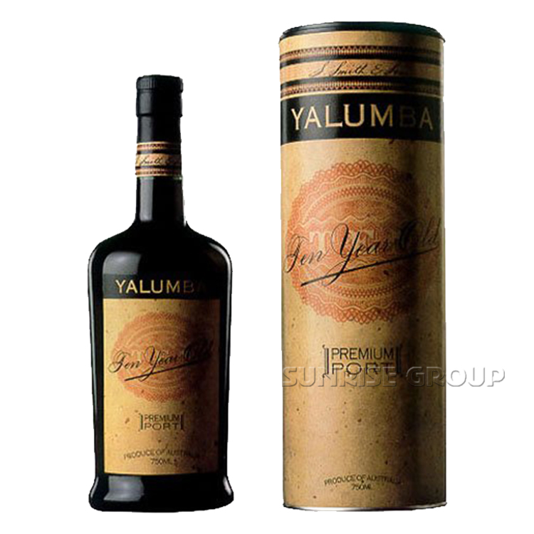 Paper Cardboard Packaging Gift Round Cylinder Tube Wine Box