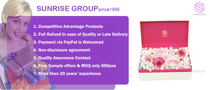 Special White Long Flower Box With Lid