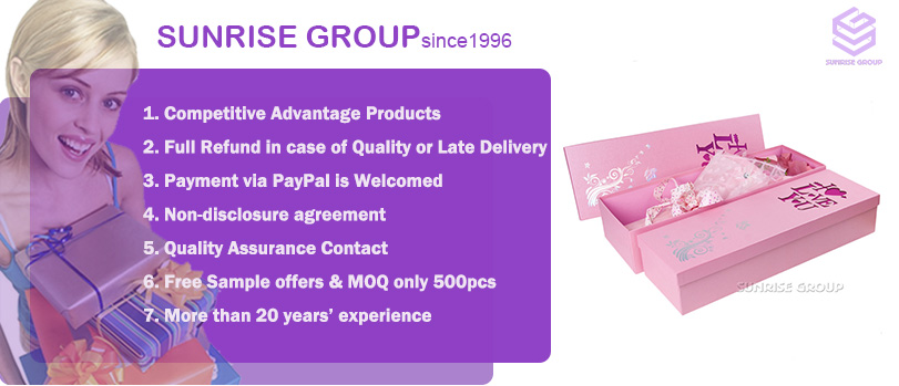 Custom Logo Printing Rectangle Wedding Packaging Flower Box