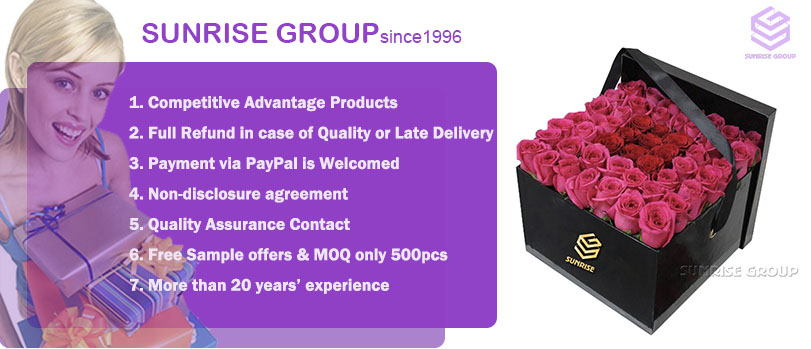 Customized Preserved Square Boxes for Packaging Flowers