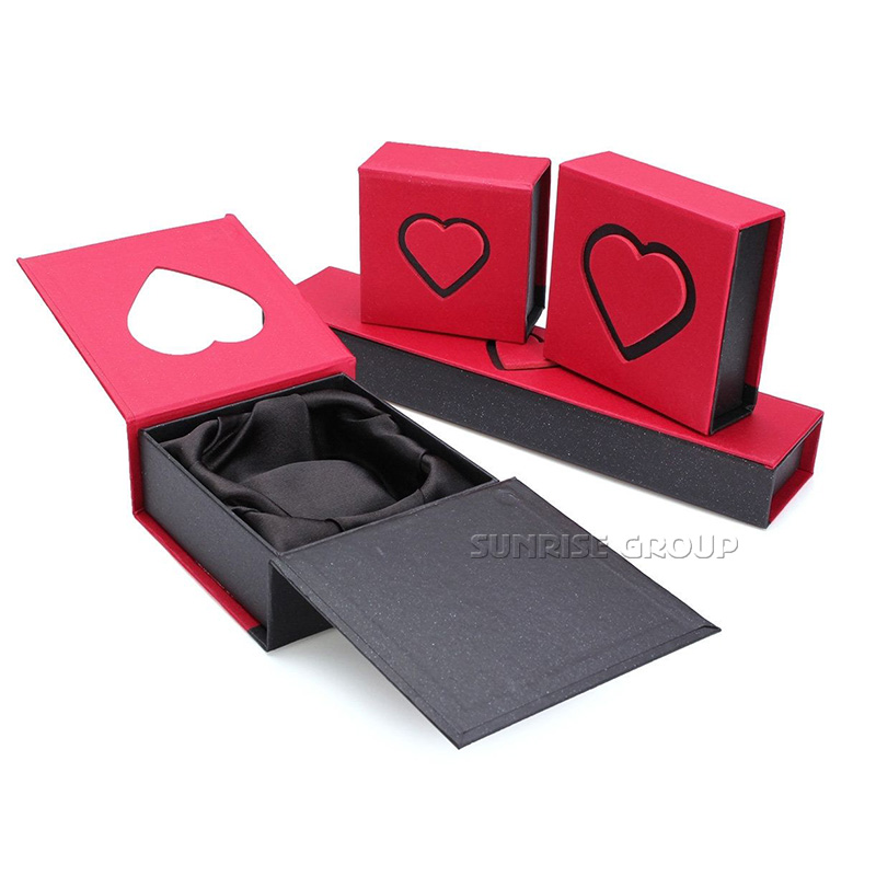 Magnetic Closure Jewelry Ring Necklace Gift Paper Box