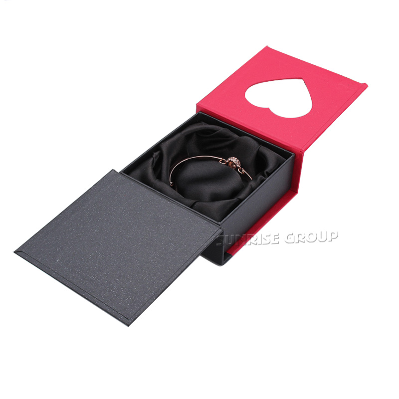 Red Fancy Paper Packaging Box for Jewelry Sets