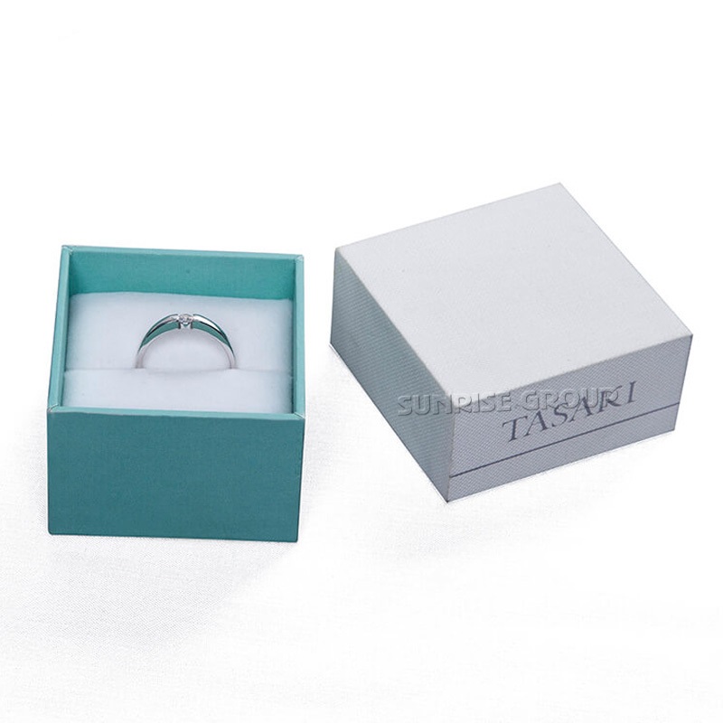 Green Printing Ring Packing Necklace Jewelry Gift Box