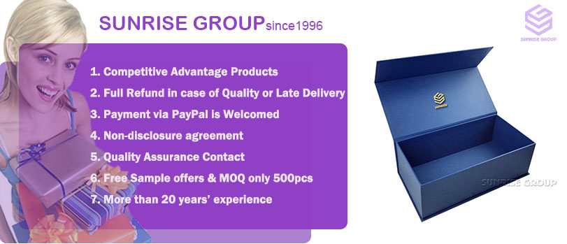 Royal Blue High-end Custom Printing Packaging Paper Magnetic Box 
