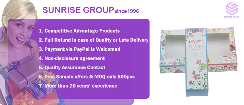 Simple Design Paper Printing Cosmetic Display Box 