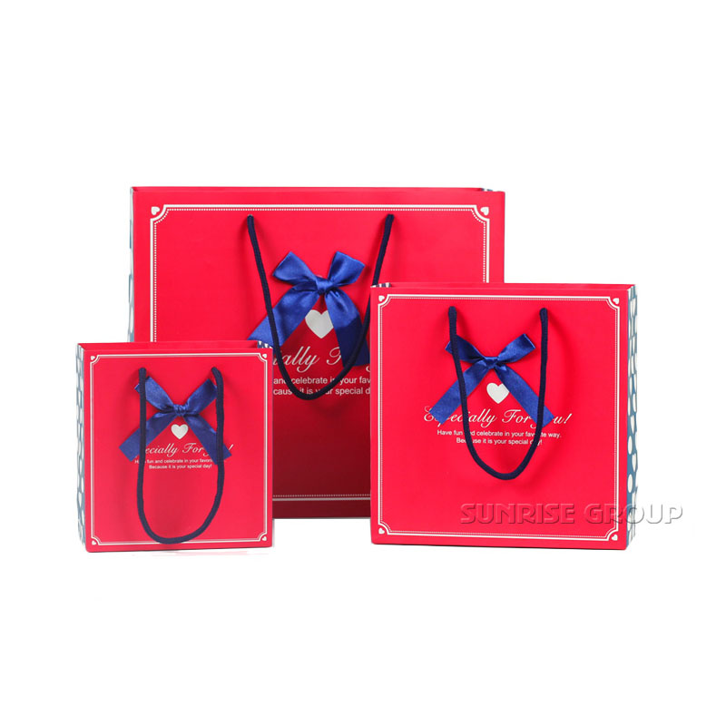Logo Print with Handles Wholesale Paper Bag