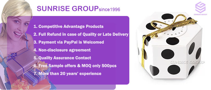 Hot Selling Blister Insert Hexagon Die Cut Paper Gift Packaging Box