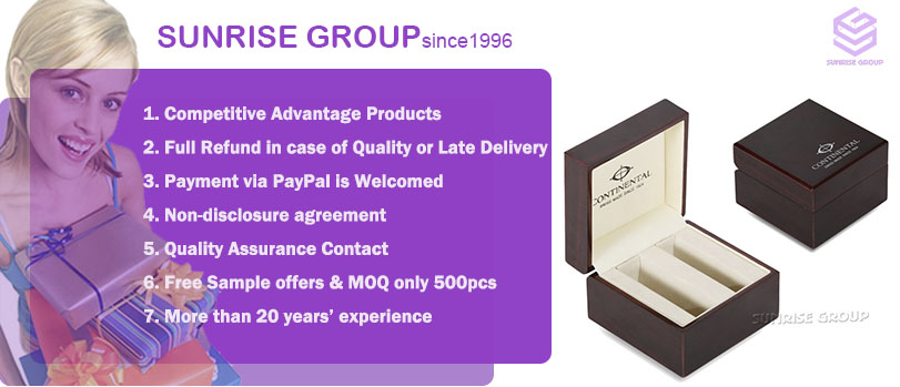 Red Wood High-end Jeweley Packaging Box With Pillow
