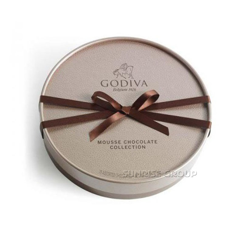 Wholesale Sunrise Round Tube Packaging Cardboard Paper Chocolate Box