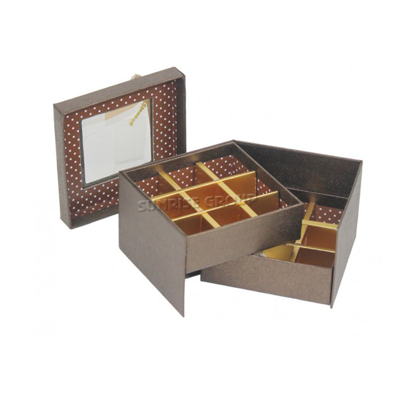 Custom Hand-made Luxury Rectangle Packaging Hard Paper Macaroon Chocolate Box