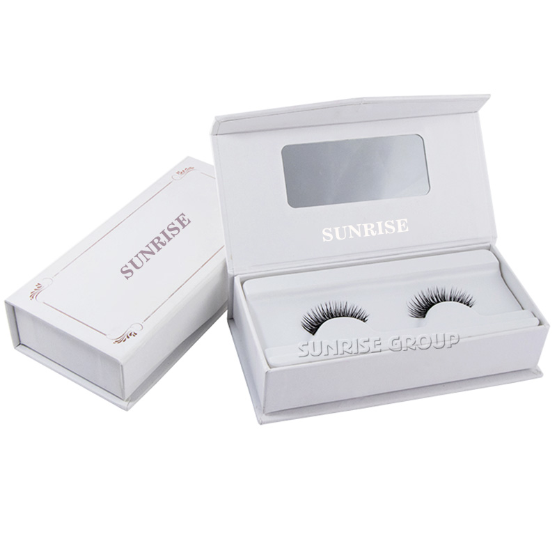 Custom Cardboard Book Shaped Gift Packaging Eyelash Display Box