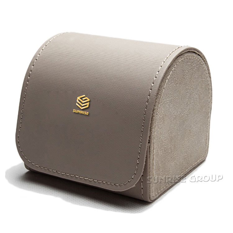 Luxury Leather Wrapped Customized Watch Box